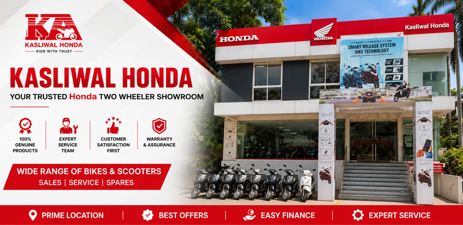 Kasliwal Honda Banner